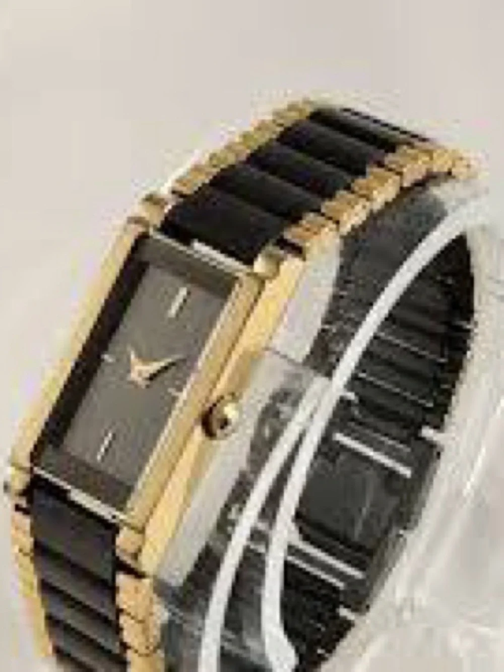 Seiko Black and Gold Ladies Bracelet Watch